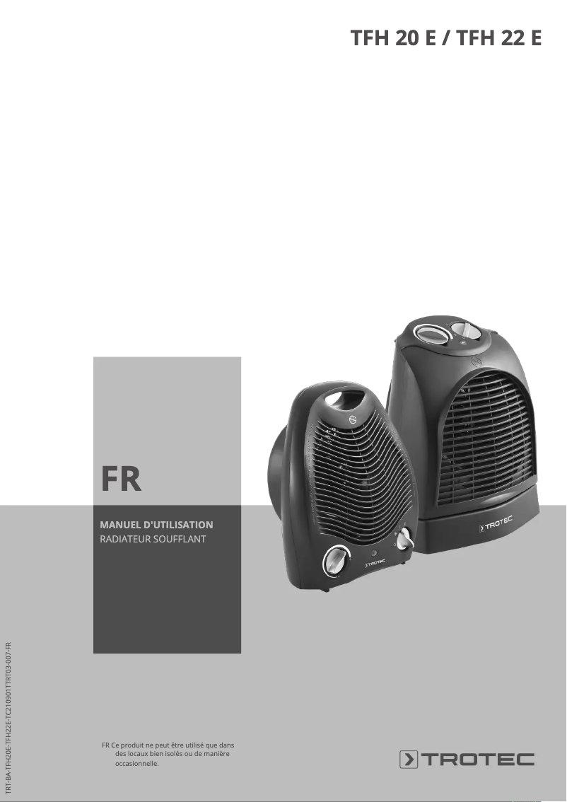 Image de la première page du manuel de l'appareil TFH 22 E