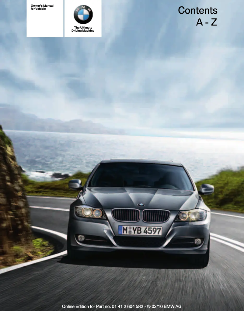 Page 1 de la notice Manuel utilisateur BMW 328i Sports Wagon (2011)