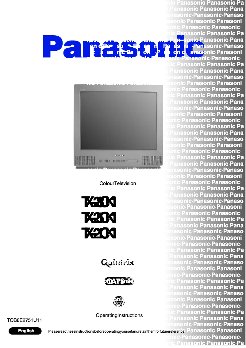 Image de la première page du manuel de l'appareil TX-28CK1