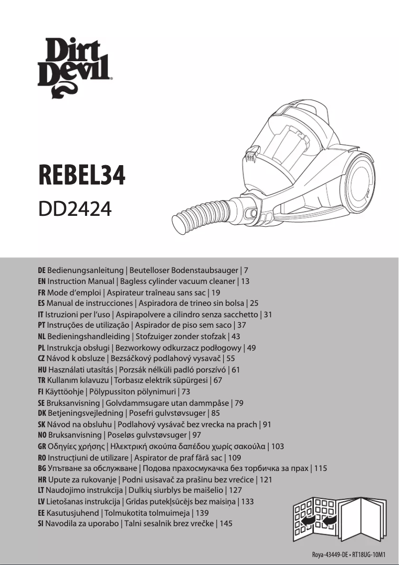 Image de la première page du manuel de l'appareil Rebel 34 Pet