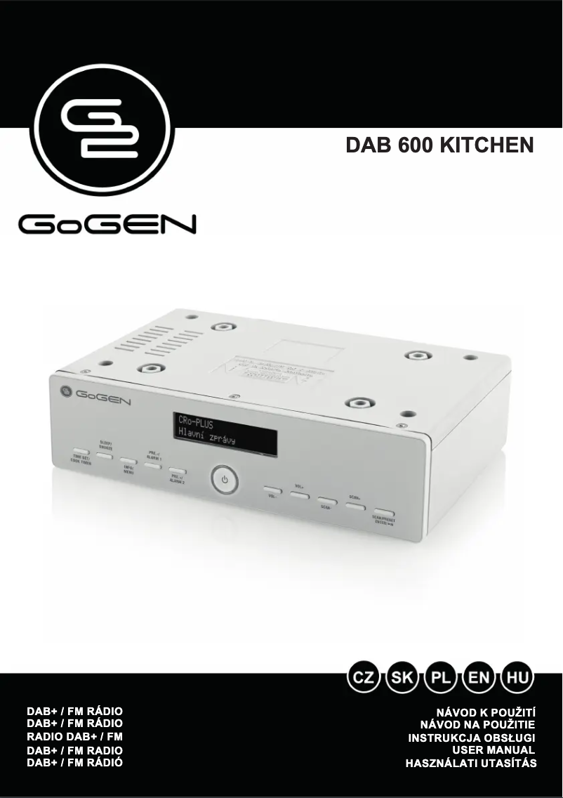 Image de la première page du manuel de l'appareil DAB 600
