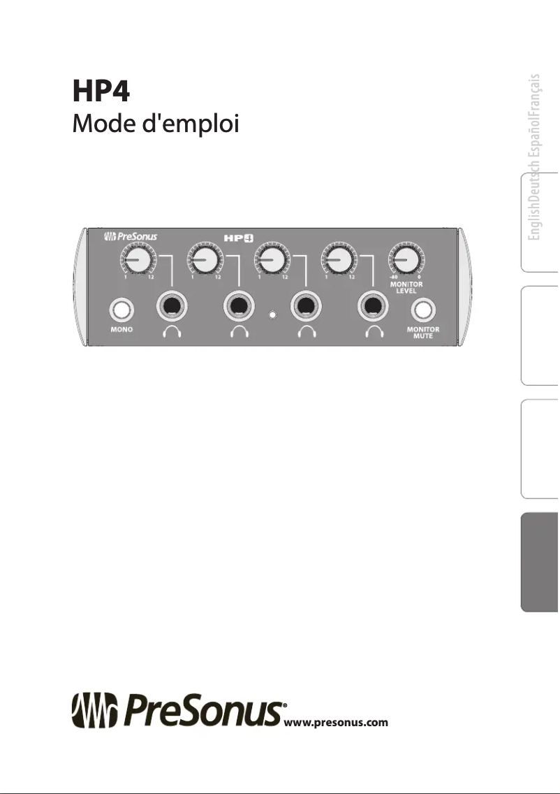 Image de la première page du manuel de l'appareil HP4