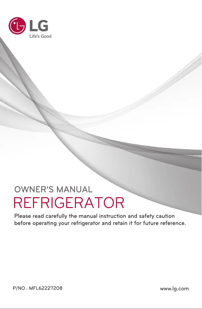 Page 1 de la notice Manuel utilisateur LG GL-S292RMCL