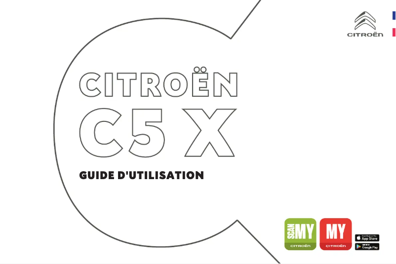 Image de la première page du manuel de l'appareil C5 X (2022)