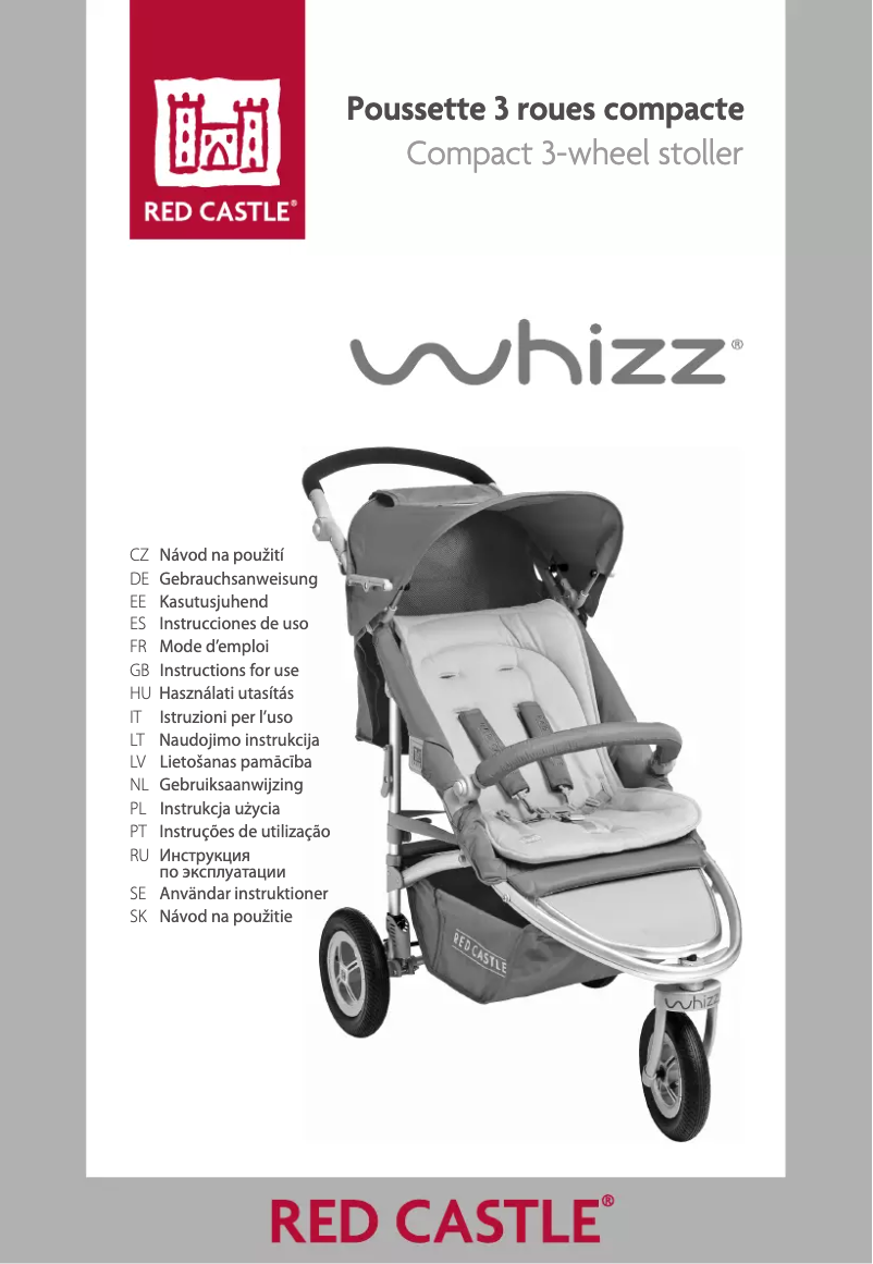 Page 1 de la notice Manuel utilisateur Red Castle Whizz