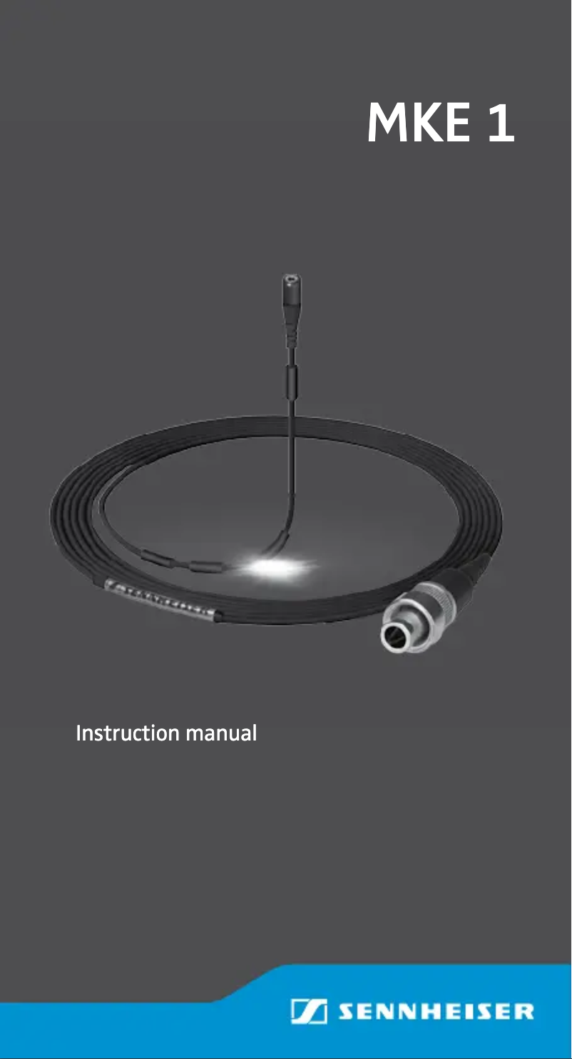 Image de la première page du manuel de l'appareil MKE 1-4-1