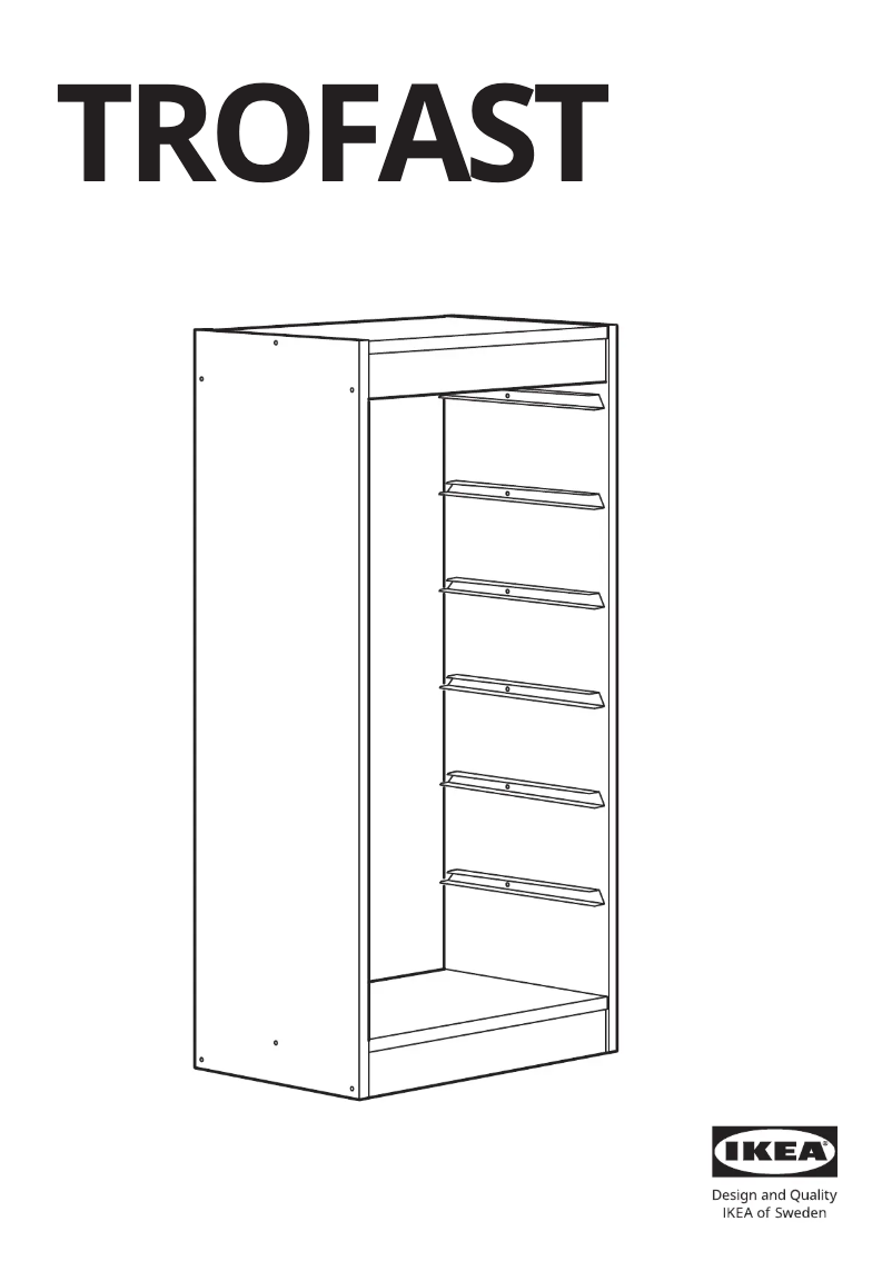 Page 1 de la notice Manuel utilisateur Ikea TROFAST 300.914.52