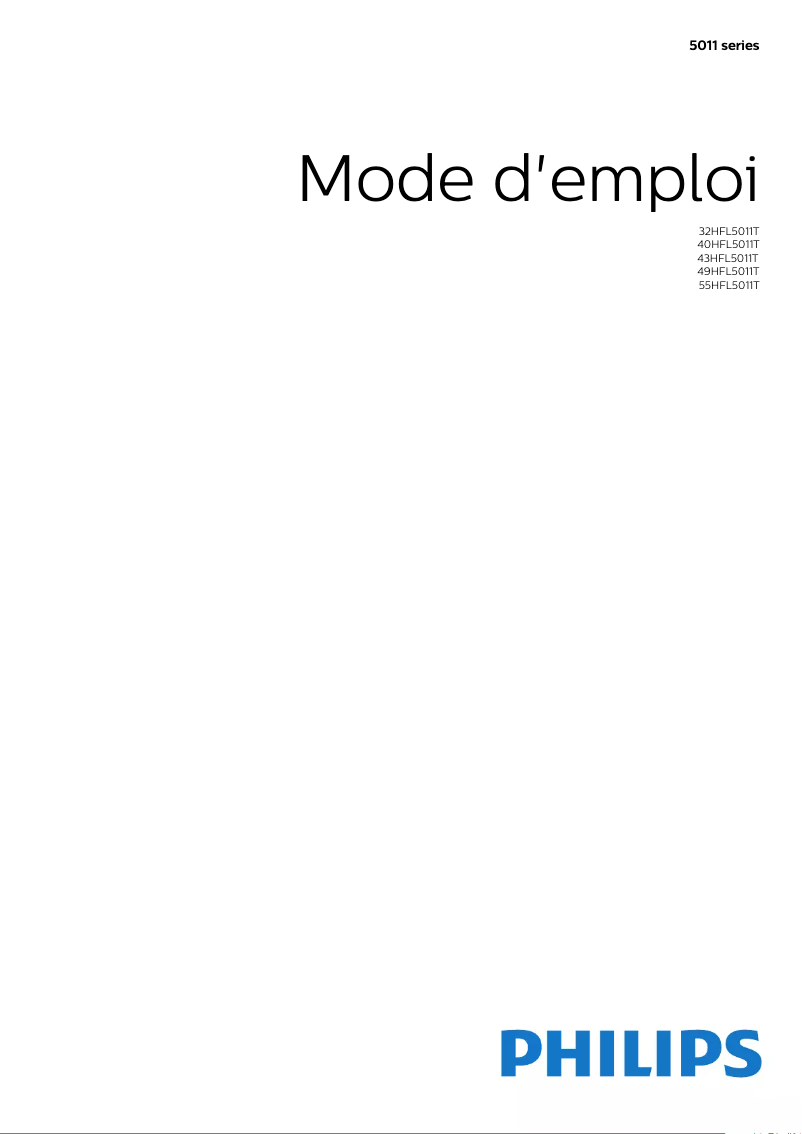 Page n°1 - Manuel utilisateur Philips 49HFL5011T