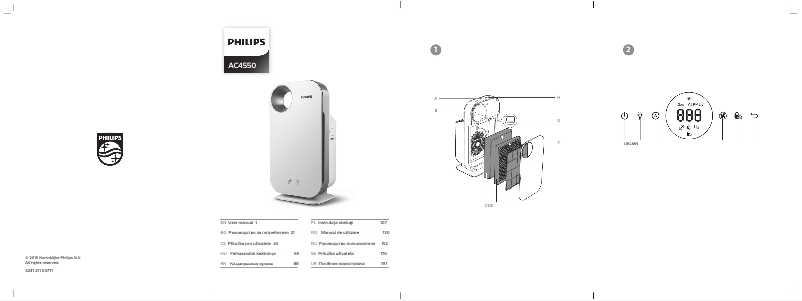 Image de la première page du manuel de l'appareil AC4550