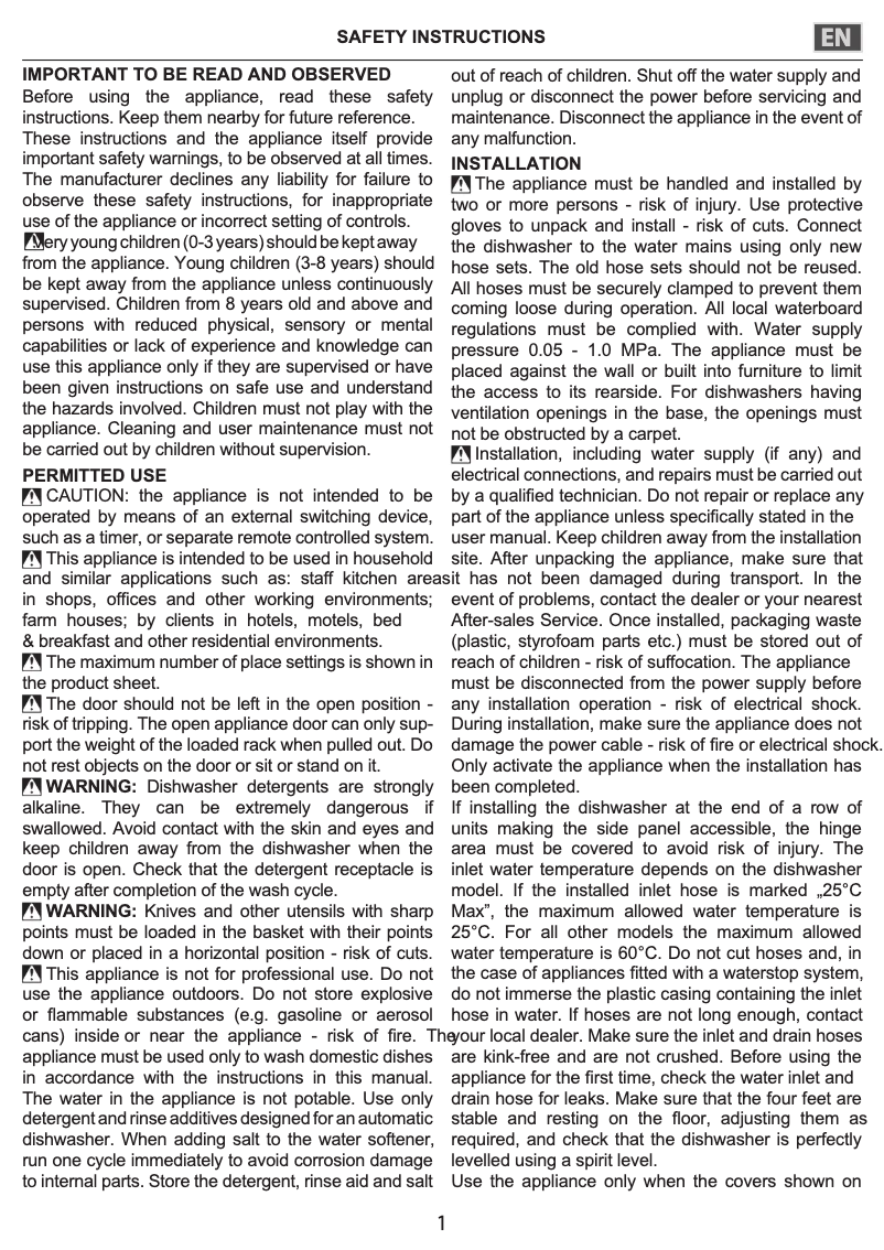 Image de la première page du manuel de l'appareil B8I HF58 TUSC