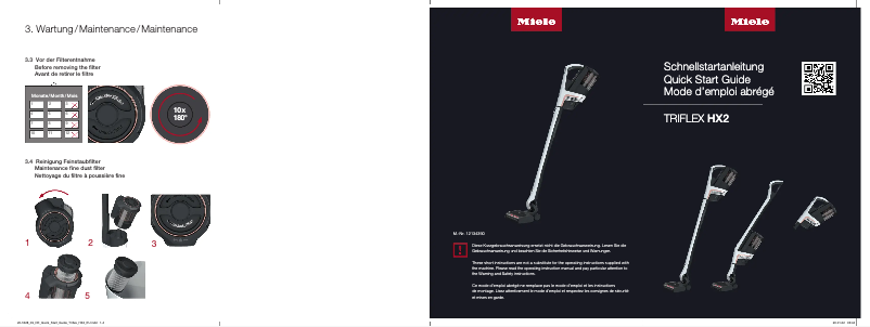 Image de la première page du manuel de l'appareil Triflex HX2 Lotus