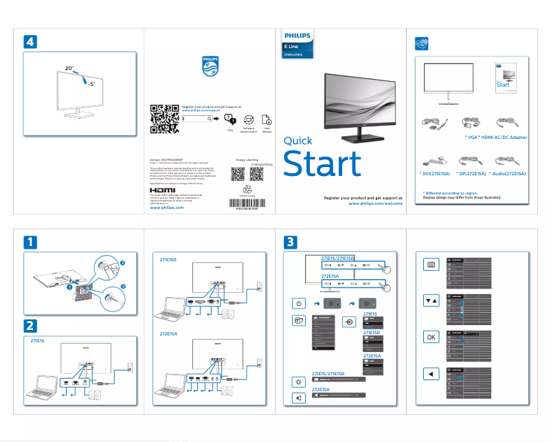 Image de la première page du manuel de l'appareil E Line 271E1SD