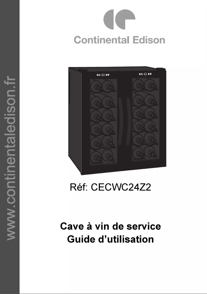 Image de la première page du manuel de l'appareil CECWC24Z2