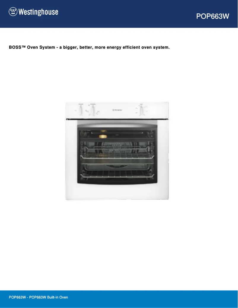 Image de la première page du manuel de l'appareil POP663W