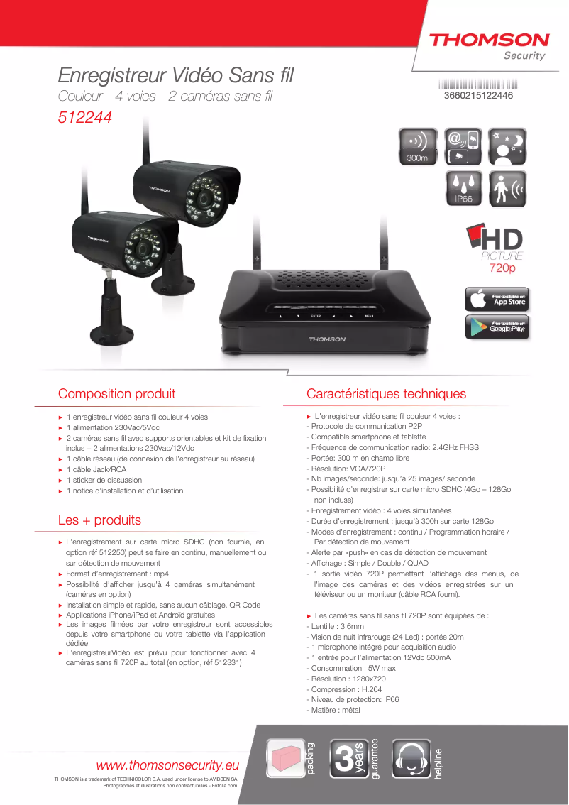 Image de la première page du manuel de l'appareil 512244