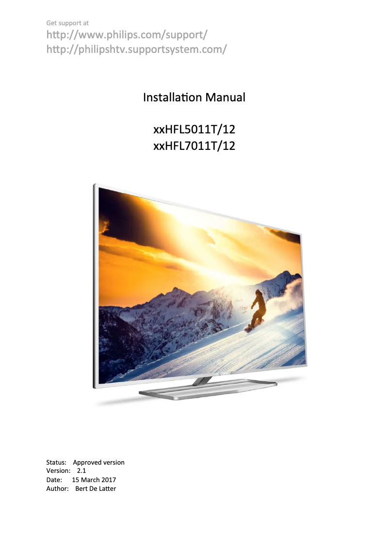 Page n°1 - Manuel utilisateur Philips 22AV1505B