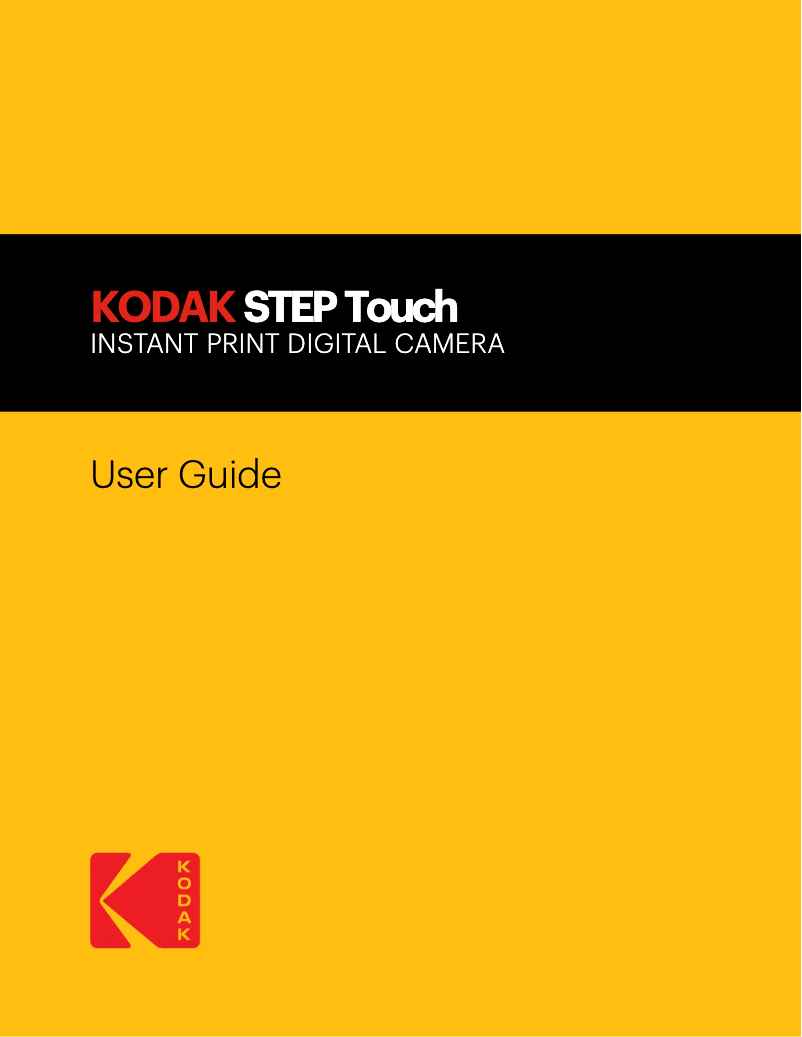 Page n°1 - Manuel utilisateur Kodak Step Touch