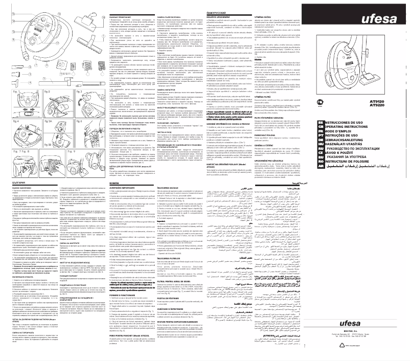 Page n°1 - Manuel utilisateur Ufesa AT9120