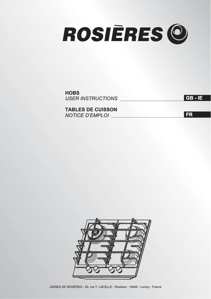 Image de la première page du manuel de l'appareil RHG6DDK3X