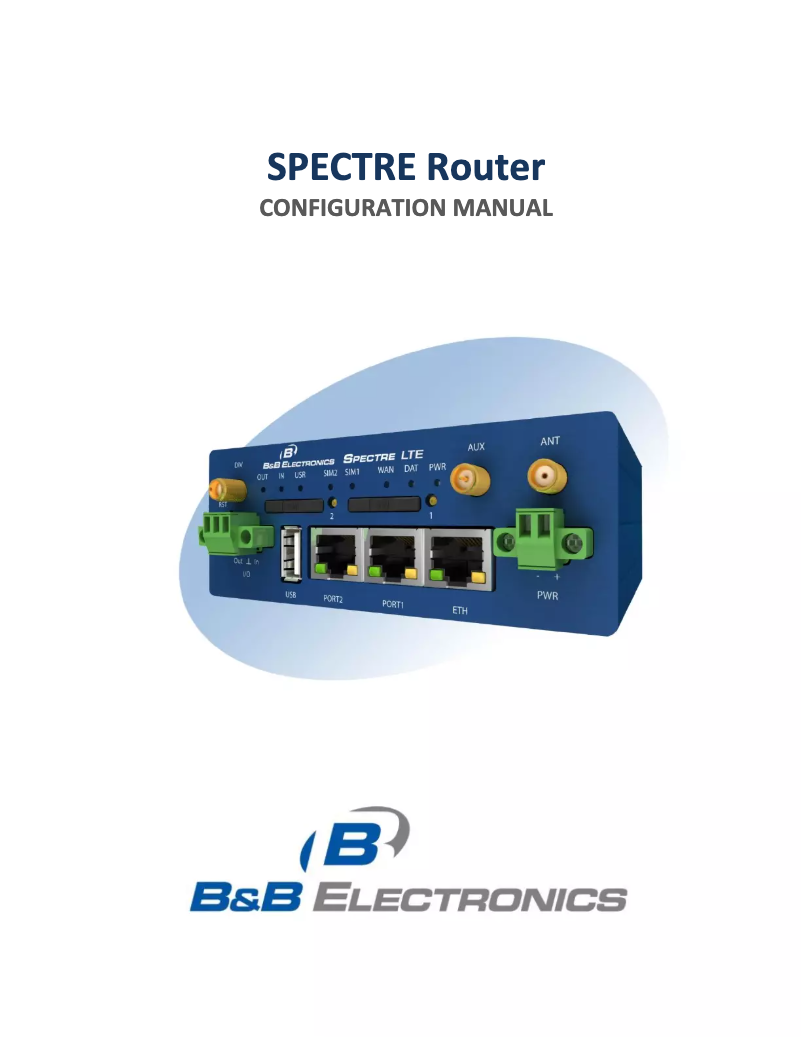 Page n°1 - Manuel utilisateur B&B Electronics RTLTE-320-W-VZ