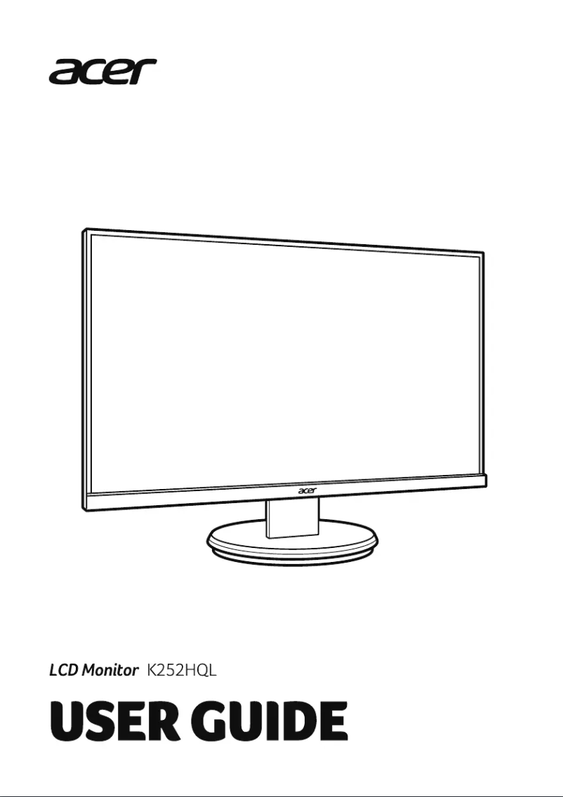 Página 1 del manual Manual de usuario Acer K252HQL