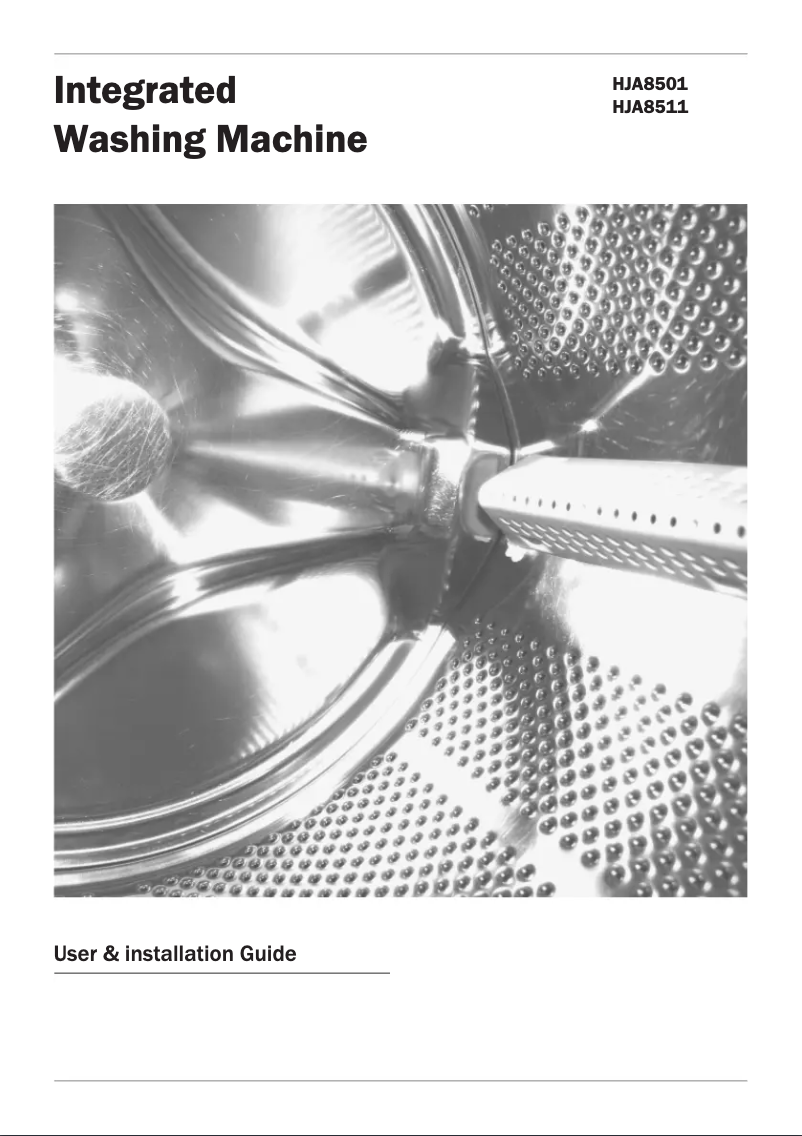 Image de la première page du manuel de l'appareil HJA8501