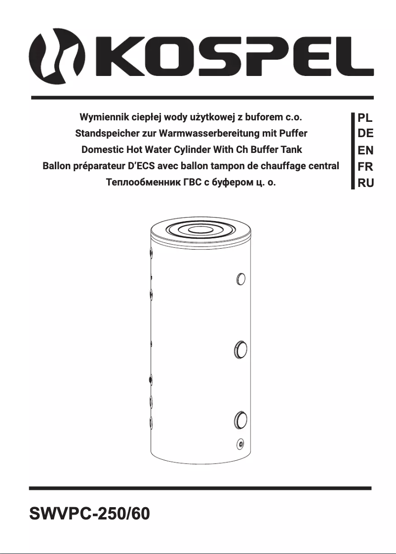 Page 1 de la notice Manuel utilisateur Kospel SWVPC-250