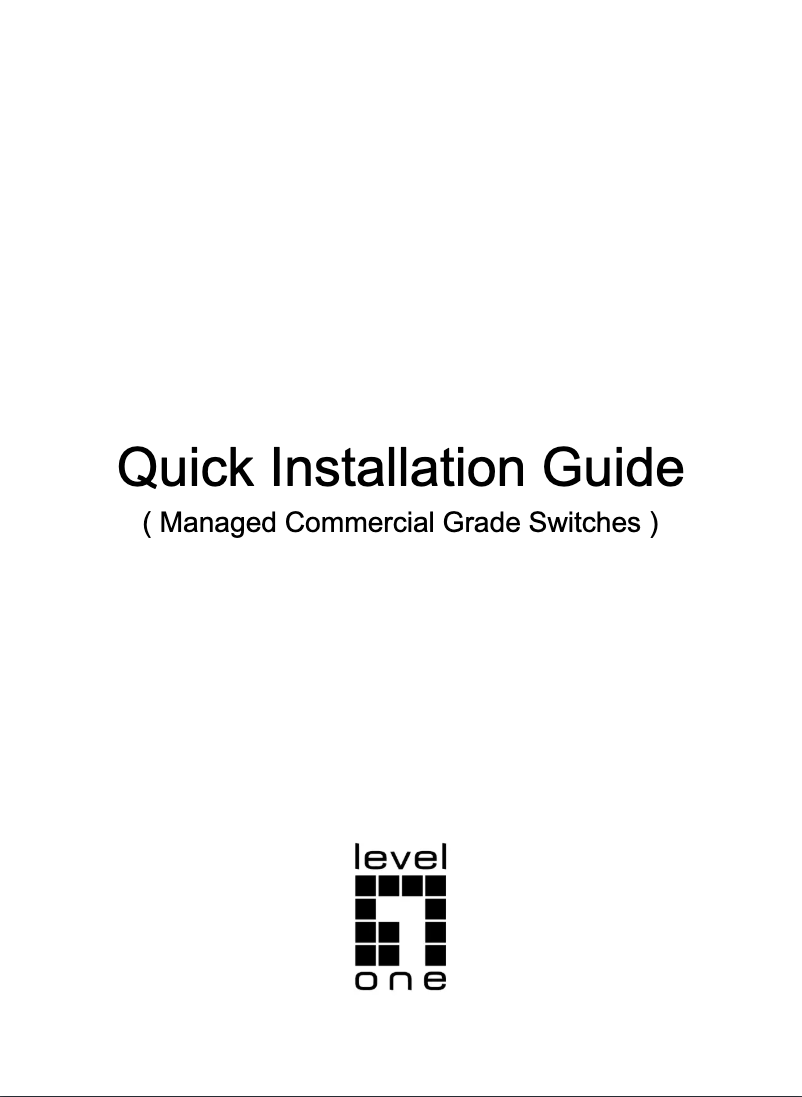 Page 1 of the manual User Manual LevelOne GEL-5271