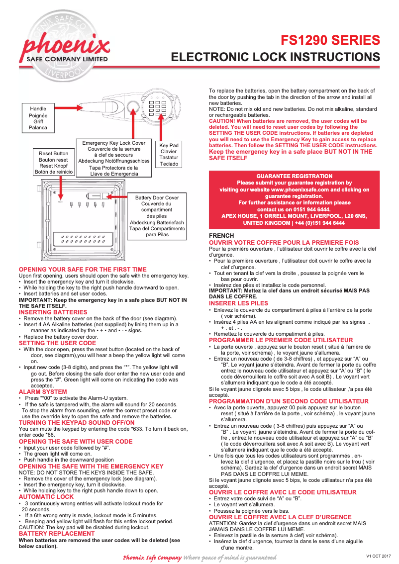 Page 1 de la notice Manuel utilisateur Phoenix Titan Aqua