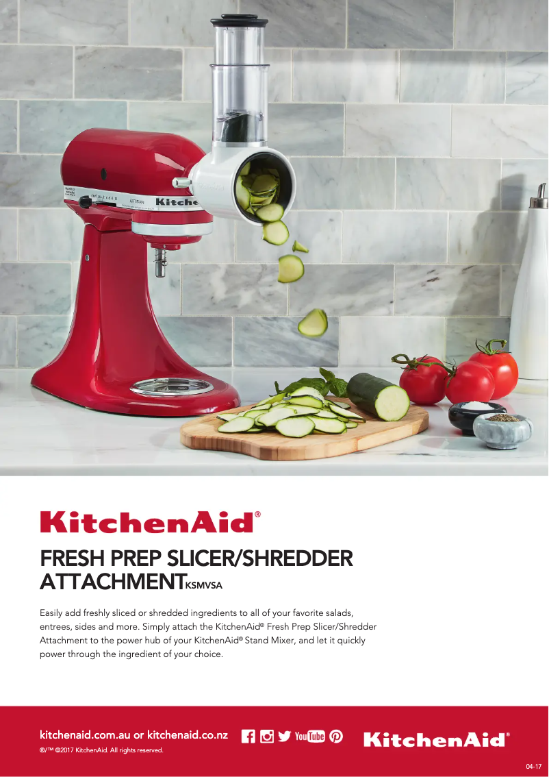 Página 1 del manual Manual de usuario KitchenAid 5KSMVSA