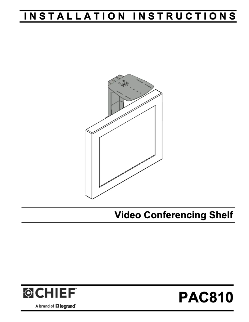 Image de la première page du manuel de l'appareil PAC810