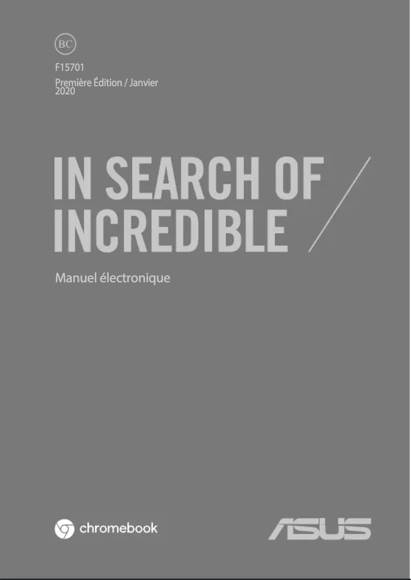 Image de la première page du manuel de l'appareil Chromebook Flip C436