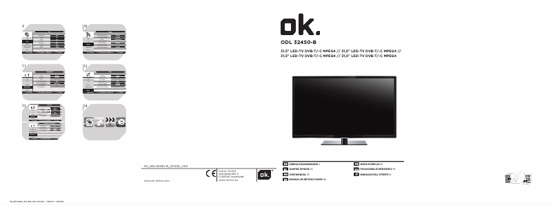 Page n°1 - Manuel utilisateur OK ODL 32450-B