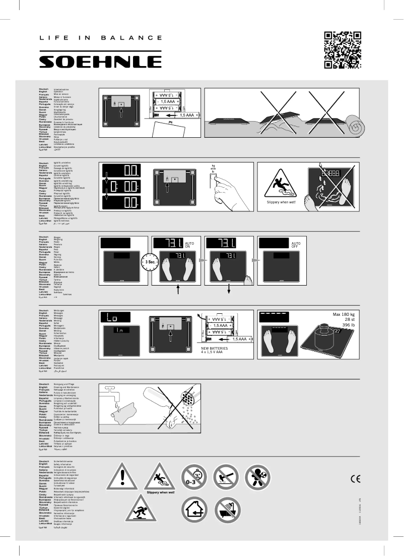 Page 1 de la notice Manuel utilisateur Soehnle Style Sense Comfort 500