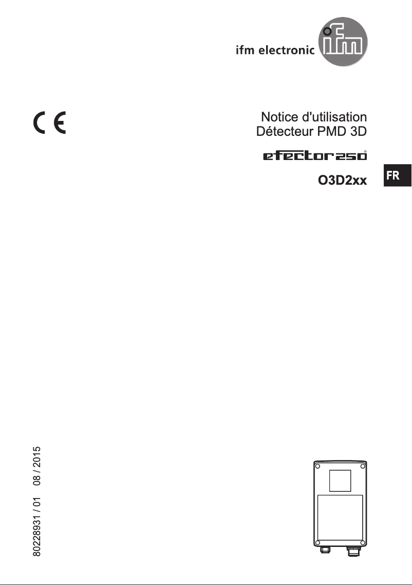 Page 1 de la notice Manuel utilisateur IFM O3D201