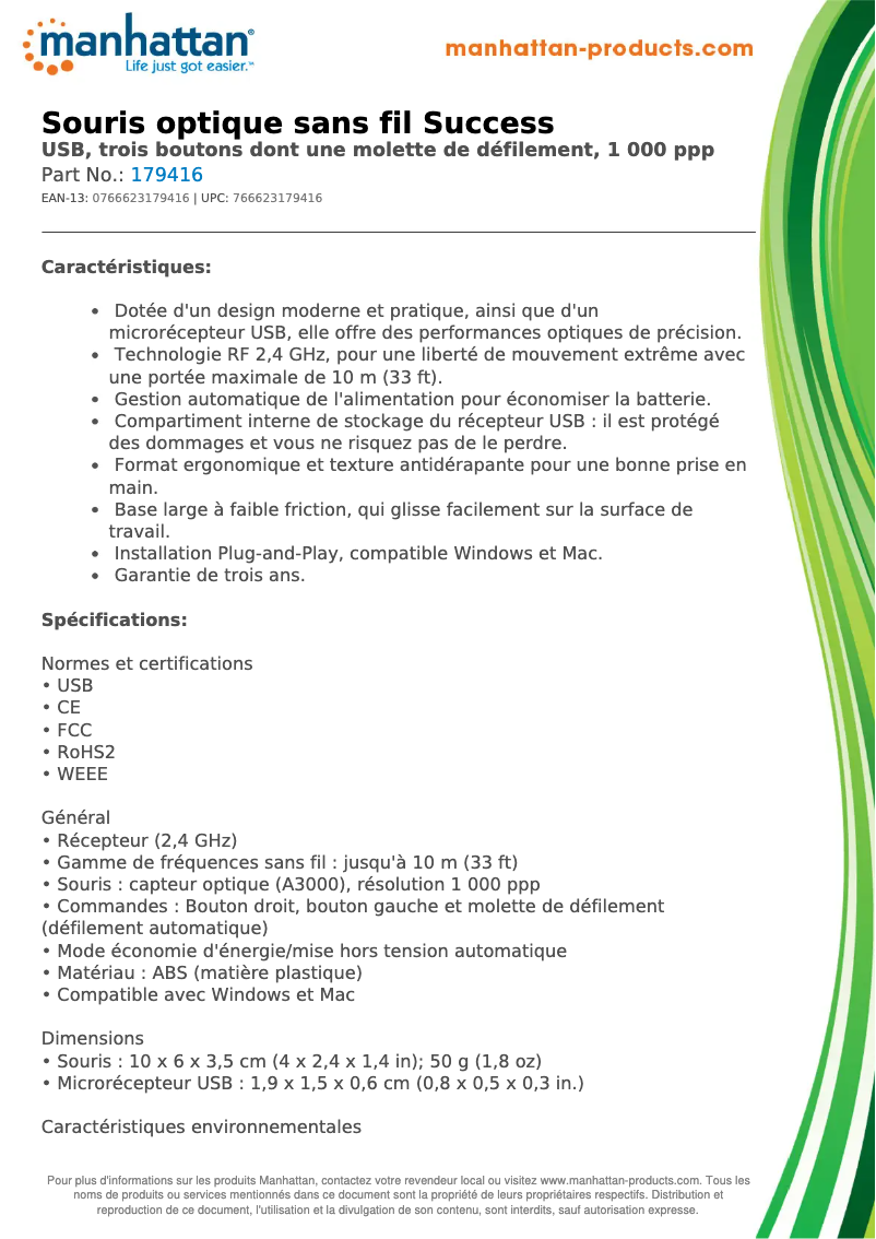 Image de la première page du manuel de l'appareil 179416