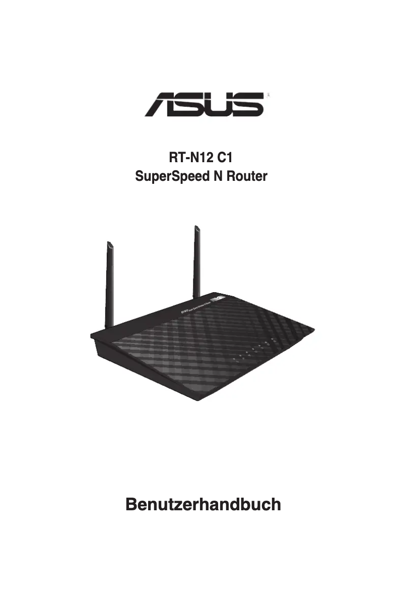 Image de la première page du manuel de l'appareil RT-N12 C1 SuperSpeed N Router