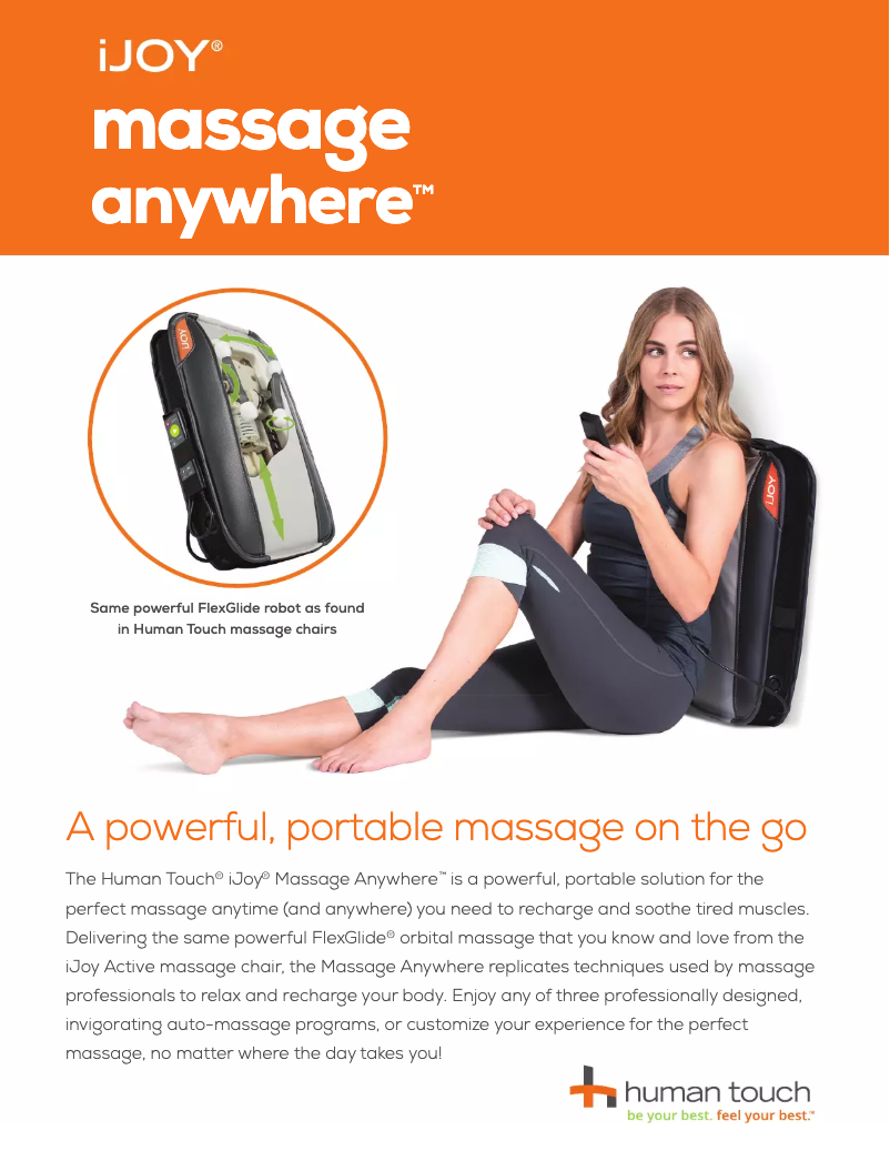 Page n°1 - Fiche technique Human Touch iJoy Massage Anywhere