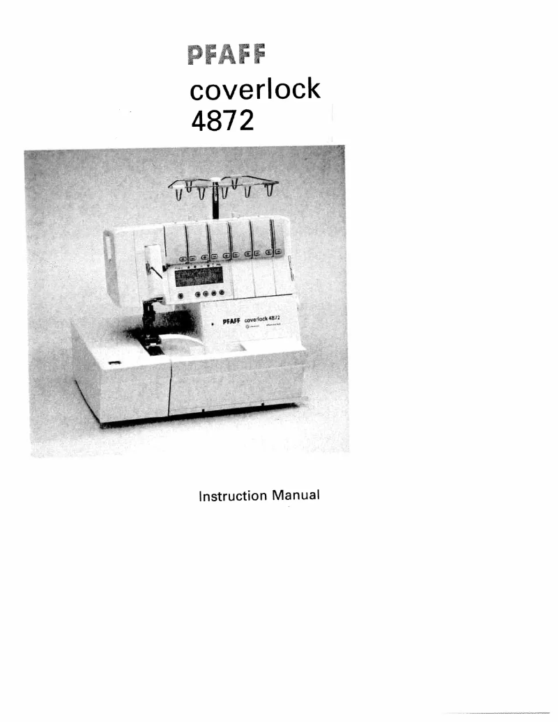 Image de la première page du manuel de l'appareil coverlock 4872
