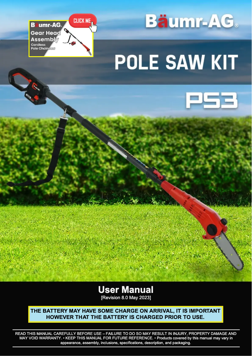 Image de la première page du manuel de l'appareil PS3