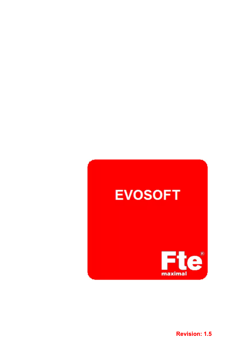 Page n°1 - Manuel utilisateur Fte maximal EVO SOFT