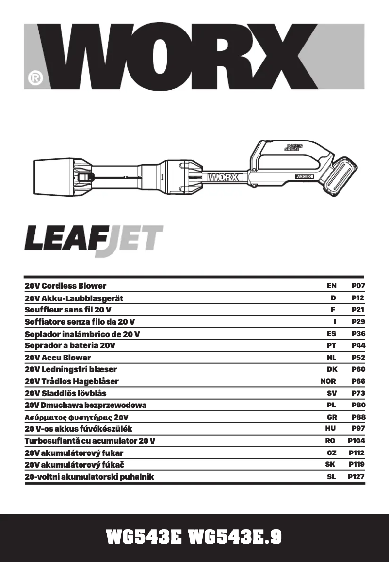 Page n°1 - Manuel utilisateur Worx WG543E.9