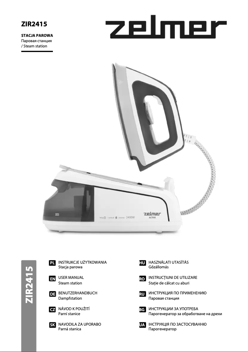 Page 1 de la notice Manuel utilisateur Zelmer Active ZIS2415