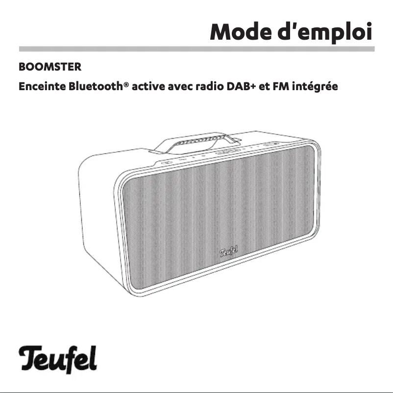 Page 1 de la notice Manuel utilisateur Teufel Boomster