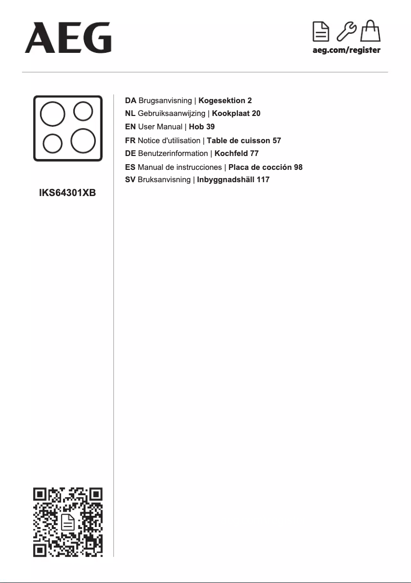 Image de la première page du manuel de l'appareil IKS64301XB