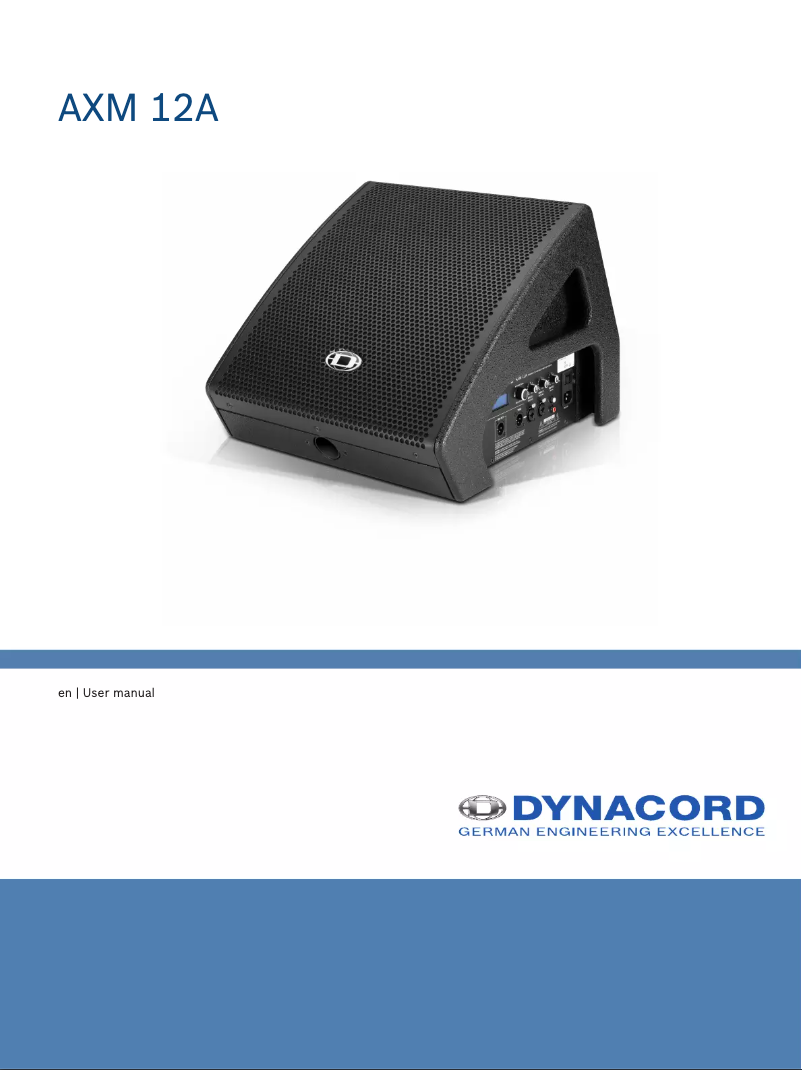 Page n°1 - Mode d'emploi Dynacord AXM 12A