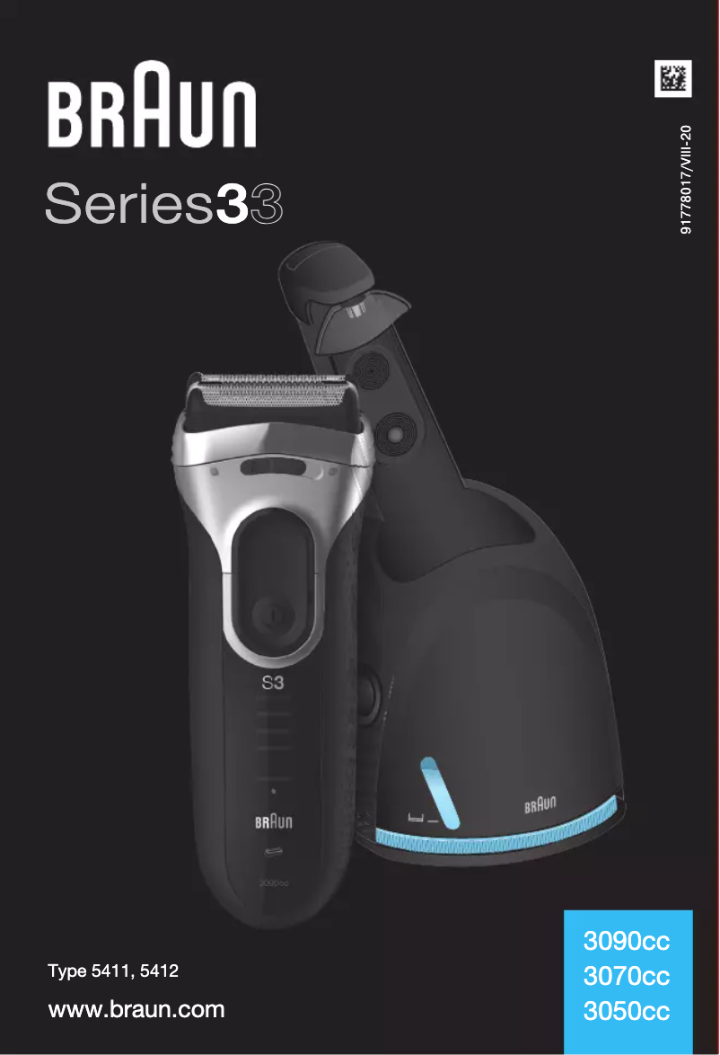 Page 1 de la notice Manuel utilisateur Braun Series 3 3070cc