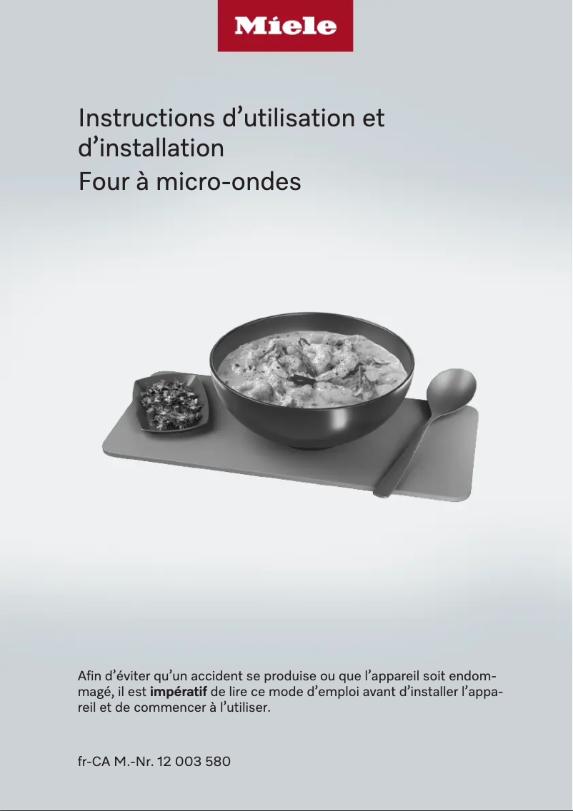 Image de la première page du manuel de l'appareil M 2241 SC