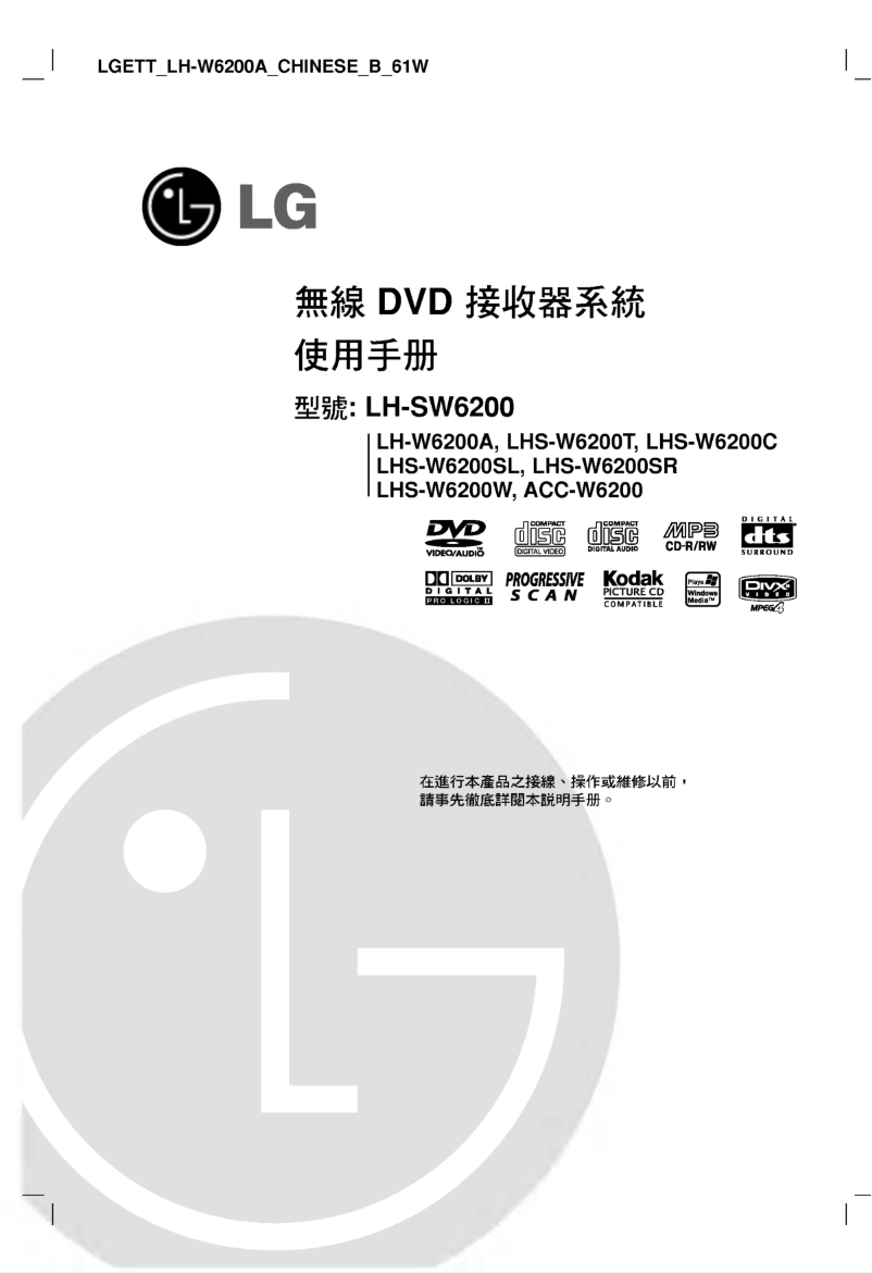 Page 1 de la notice Manuel utilisateur LG LH-SW6200