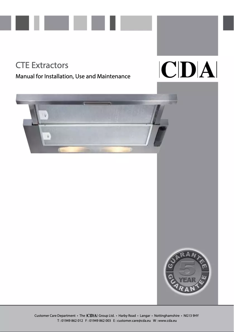 Image de la première page du manuel de l'appareil CTE6